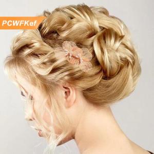 【PCWFKef】 Phong Cách Cổ Hoa Tóc Clip Cho Phụ Nữ Cô Gái Đám Cưới Phụ Kiện Tóc Cô Dâu Đám Cưới Tóc Lược Phù Dâu Mũ sắt Quà Tặng