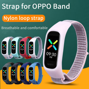 สายรัดผ้าไนลอนสำหรับ OPPO Band สายรัดข้อมือปรับได้สำหรับอุปกรณ์เสริมสายรัดข้อมือ OPPO Band