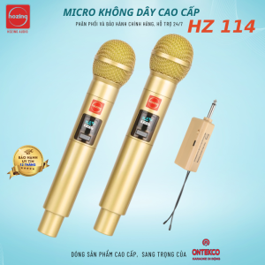 Bộ 2 Micro không dây hát karaoke dùng cho các loại loa kéo âm ly vang đầy đầu dàn đầy đủ phụ kiện bảo hành 12 tháng