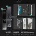 BARU TaffHOME Smart Door Lock Pintu Rumah Fingerprint Password Bluetooth Card TTLock - A3F. 
