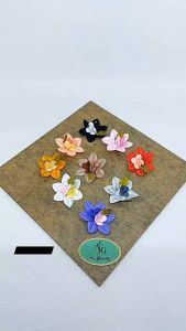 BUNGA APLIKASI TEMPEL 3D 12PCS (P.L3CM)12500 | 0052