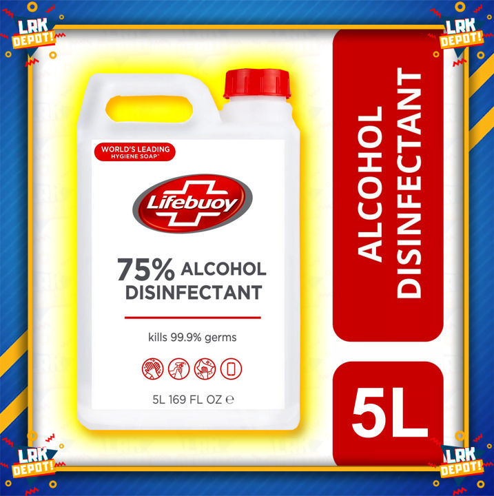 Lifebuoy 75% Ethyl Alcohol Disinfectant Solution 5L (5 Liters)