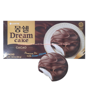 Lotte Dream Cake 6packs 240gr Kue Original Coklat Cacao Sisi Premium Pie With Creme Filling Kue Krim Korea Asli Snack Cemilan