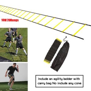 【Local Stock】Agility Ladder Rung Speed Training Exercise Ladders Stairs Nylon Stras for  Football Boxing Footwork Sports Speed Agility Training with Carry Bag