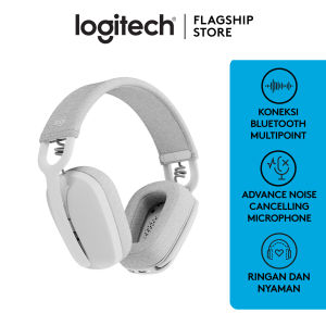 Logitech Zone Vibe 100 Wireless Headphone dengan Bluetooth Multipoint dan Mikrofon Noise-Cancelling