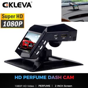 EKLEVA Car Perfume 1080P Dash Cam Air Fresher Car DVR HD Night Vision Camera Video Recorder Auto With Rear View Camera Vehicle Dvr