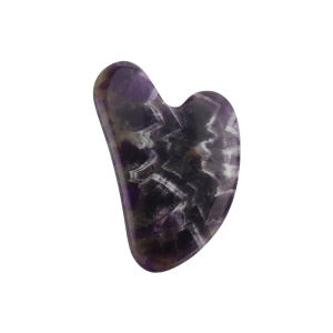 DECINIEE 1 Pcs Natural Jade Massager Guasha Board Scraper Purple Crystal Face Lift Massager GuaSha Scraping Massage Anti-wrinkle