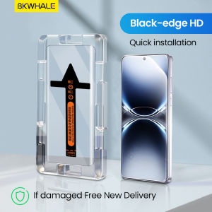 BKWHALE ติดตั้งง่าย กระจกนิรภัย สำหรับ Vivo X200 X300 X200S X100S V60 V50 V40 V30 Lite V40E V30E V29E V29 Y300 Y200 X200 Pro Mini X100 Ultra iQOO 15 13 12 11 10 Pro ตัวป้องกันแบบเต็มหน้าจอ