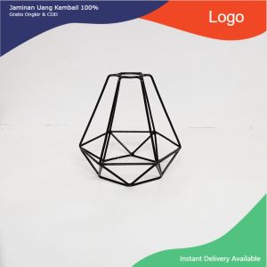 Lampu Gantung Minimalis Besi Diamond Full set