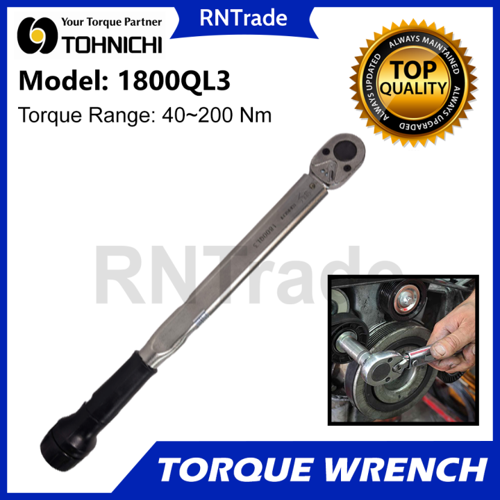 TOHNICHI QL200N (1800QL3) Adjustable Click Type Torque Wrench Made