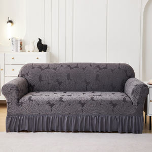 Thick Jacquard Skirt Sofa Cover for Living Room 1/2/3/4 Seater Elastic Sofa Cover L-shaped Corner Sofa Cover