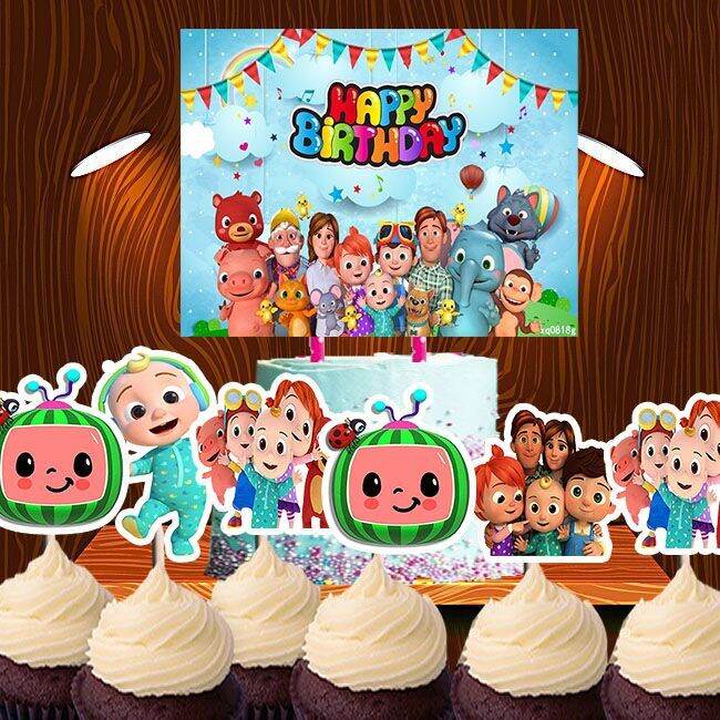 Cocomelon Cake and 24pcs Cupcake topper | Lazada PH