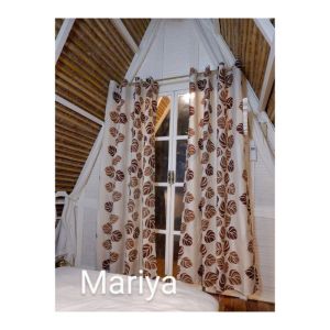 Katrina Groomet Curtain Ring Printed Leaves Critona Cloth 6ft and 7ft sizes ✨✨