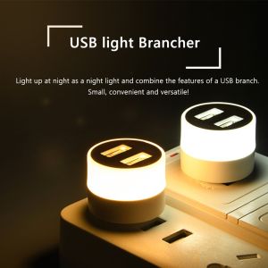Lampu Bohlam Mini Dual USB Night Light Cool White 6000K