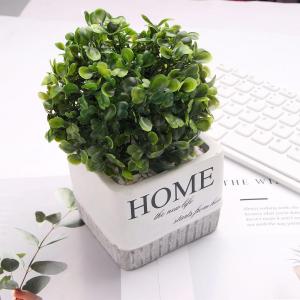 GROCERIY Diy Green Outdoor Hotel Wedding Party Leave Ball Garden Decoration Artificial Plant Grass Ball