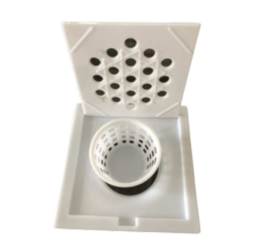 Stainless Steel Floor Drain Cover with Basket for Bathroom or Kitchen