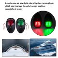 2pcs/set 10V-30V Tegangan Lebar Lampu Peringatan Sinyal Lampu Navigasi LED Lampu Sinyal Kapal Pesiar Lampu pengingat truk-lampu merah dan lampu hijau. 