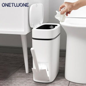 Onetwone ถังขยะส้วมพร้อมถังขยะแปรงขัดห้องน้ำ2 In 1ถังขยะเป็นมิตรกับสิ่งแวดล้อมถังขยะห้องครัวห้องน้ำถังขยะรีไซเคิล
