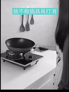 4/5 HOLE BLACK Gas Stove Windproof Gas Cooker Stove Anti Sleep Teeth Easy Installation Strong Durable