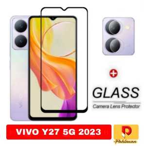 PROMO PAKET 2 INC 1 Tempered Glass VIVO Y27 4G 2023 / VIVO Y27 5G 2023 / VIVO Y16 2022 Anti Gores Kaca Screen Protector