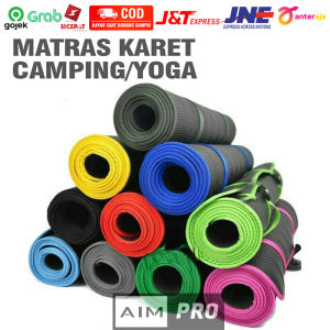 AIMPRO Matras Camping Size 200 x 60 cm Anti Slip - Matras yoga - Matras Olahraga - Matras Cacing - Alas Yoga - Matras Gunung - Matras Touring - Matras Karet Gulung - Matras Spons - Matras Outdoor