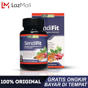 Sendifit Asli Herbal - Isi 50 Kapsul - Obat Kolesterol Tinggi Sakit Pinggang Belakang Pengapuran Tulang Sendi Syaraf Kejepit Sakit Nyeri Otot Paha Betis Lutut Encok Flutulang Pegal Linu Seluruh Badan Asam Urat Dan Rematik