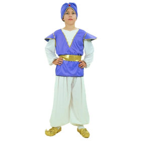Halloween Cosplay Masquerade Kids Boys Role Prince Costume  Arab Prince Clothes United Nation
