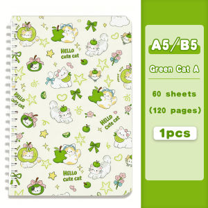 Cute Notebook A5/B5 Color Super Thick Notebook 120 pages Spiral Notepad Colorful Cover notebook for high school Stationery