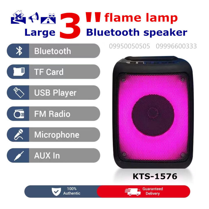 【DVK】Bluetooth speaker GTS 1349  GTS 1346 Wireless Bluetooth Speakers EXTRA BASS colorful lights 3 "wireless Big sound subwoofer GTS-1345  GTS-1347 GTS-1348 GTS 1349 GTS-1360 GTS-1363