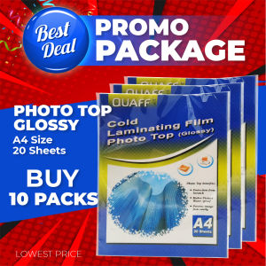 Magic photo PROMO BUNDLE - 10 packs QUAFF Photo Top / Cold Laminating Film A4 size