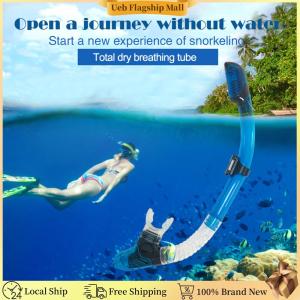 [Ueb Flagship Mall]Diving Snorkel Silicone Full Dry Underwater Diving Air Breathing Tube Hose Gear