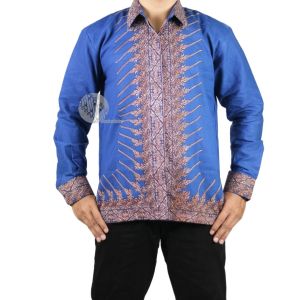 MOTIF MODANG BIRU BATIK FURING | BATIK KONDANGAN | BATIK KANTOR | BATIK SOLO RENJANA