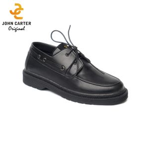 John Carter Cammora Sepatu Low Boots Loafer Pria Hitam Model Docmart