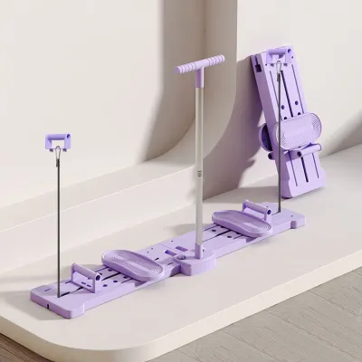 NOONOR Plastic Ski Machine Adjustable Foldable Muscle Training Device Aerobic Exercise Hip Leg Trainer Home Fitness