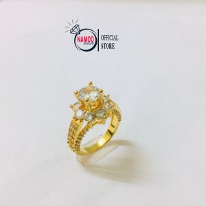 Nhẫn nữ đính đá mạ vàng 18k N020 Namoo jewelry
