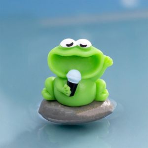 FOUNDTWO Đồ thủ công bằng nhựa Tượng ếch hợp xướng Miệng Lớn Hoạt hình Dễ thương Tượng ếch Miệng Lớn Quà Tặng trẻ em Tự làm Đồ trang trí ếch nhỏ Đồ trang trí cảnh quan siêu nhỏ