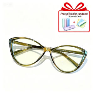 Cat Eye Eyeglasses with Graded 0-400 R Fashion Glasses For Women Anti-blue Light Graded Glasses for Nearsighted