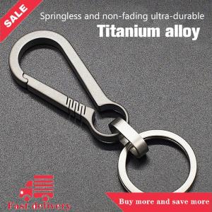 [COD] Titan khóa EDC Công Cụ Ngoài Trời hợp kim titan Keychain tiranium khóa vòng chìa khóa phụ kiện xe hơi Keychain Mặt dây chuyền quà tặng cho người đàn ông