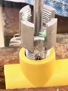 4pcs Heavy-Duty PPR Threader & Water Seal Tape Combo (DN15+DN20) - Electric Drill Compatible Thread Repair Tool with Internal/External Threads for PVC/PPR Pipes Leak-Proof Sealant Tape for Plumbing Repairs Professional & DIY Projects