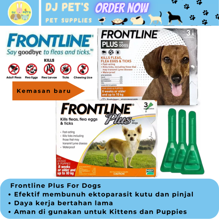 Frontline Plus Dog S up to 10 kg Obat tetes kutu untuk anjing