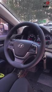 Kaly DIY Car Steering Wheel Cover Carbon Fiber Hand Stitched Interior for Hyundai Elantra 4 2016 2017 Solaris Accent 2017 2018 5B9Z4