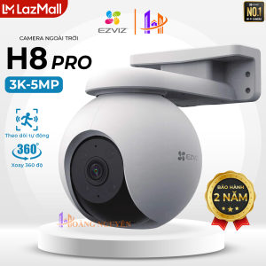 Camera IP WIFI EZVIZ H8 3K Độ Phân Giải 5MP - Đàm Thoại 2 Chiều Phát Hiện Con Người Xoay 360 - EZVIZ Hoang Nguyen Authorized Store