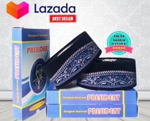 PECI SONGKOK KOPIYAH NASIONAL EXCLUSIVE MOTIF BATIK BIRU