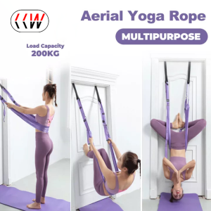 CCW Pull Rope Aerial Yoga Strap Stretch Leg Splits Trainer Female Gym Belt Adjustable Hammock Swing Stretching