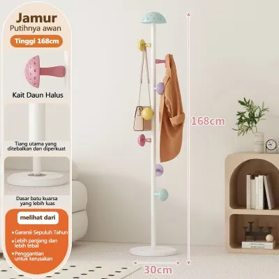 Gantungan Baju Mushroom Gantungan Berdiri Multifungsi Kamar Tidur Stand Hanger anak-anak jamur rak Pakaian