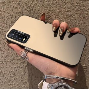 เคสสำหรับ vivo y12s vivo y12a vivo y20 y20s y20i vivo y20s g เคสศัพท์เคสแข็ง TPU ป้องกันการกระแทก ดีไซน์ใหม่สวยงามพร้อมที่วางและเชือกคล้องสำหรับสาว CYSTCBZJ01
