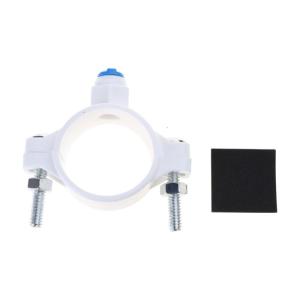 Piipe Fitting RO Water 40mm Drain Waste Water Pipe Clamp Saddle Clips Reverse Osmosis 1/4" OD Hose Quick Connection