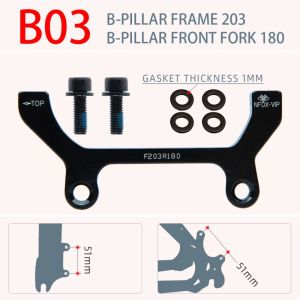 MUMU 1set PM/IS 160 180 203 mm Bộ đệm phanh đĩa Hợp nhôm Đen Phụ tùng thủy lực xe đạp Chất lượng cao Bộ chuyển đổi thước kẹp phanh hợp nhôm dành cho xe đạp điện leo núi