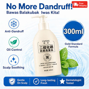 Selenium Disulfide Shampoo Anti-Dandruff No More Flakes Oil Control Fluffy Hair Anti-Itch Scalp Care