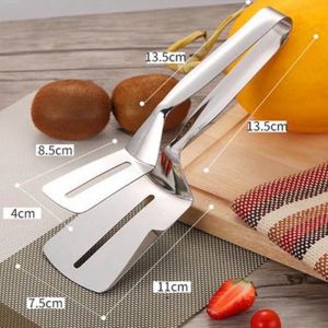 [Same Day Ship] Stainless Steel Frying Shovel Clip Fried Fish Shovel Steak Shovel Household Kitchenware Fried